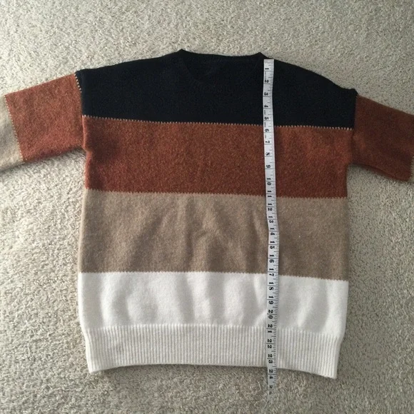 Striped Warm Thick Sweater - Picture 3 of 6